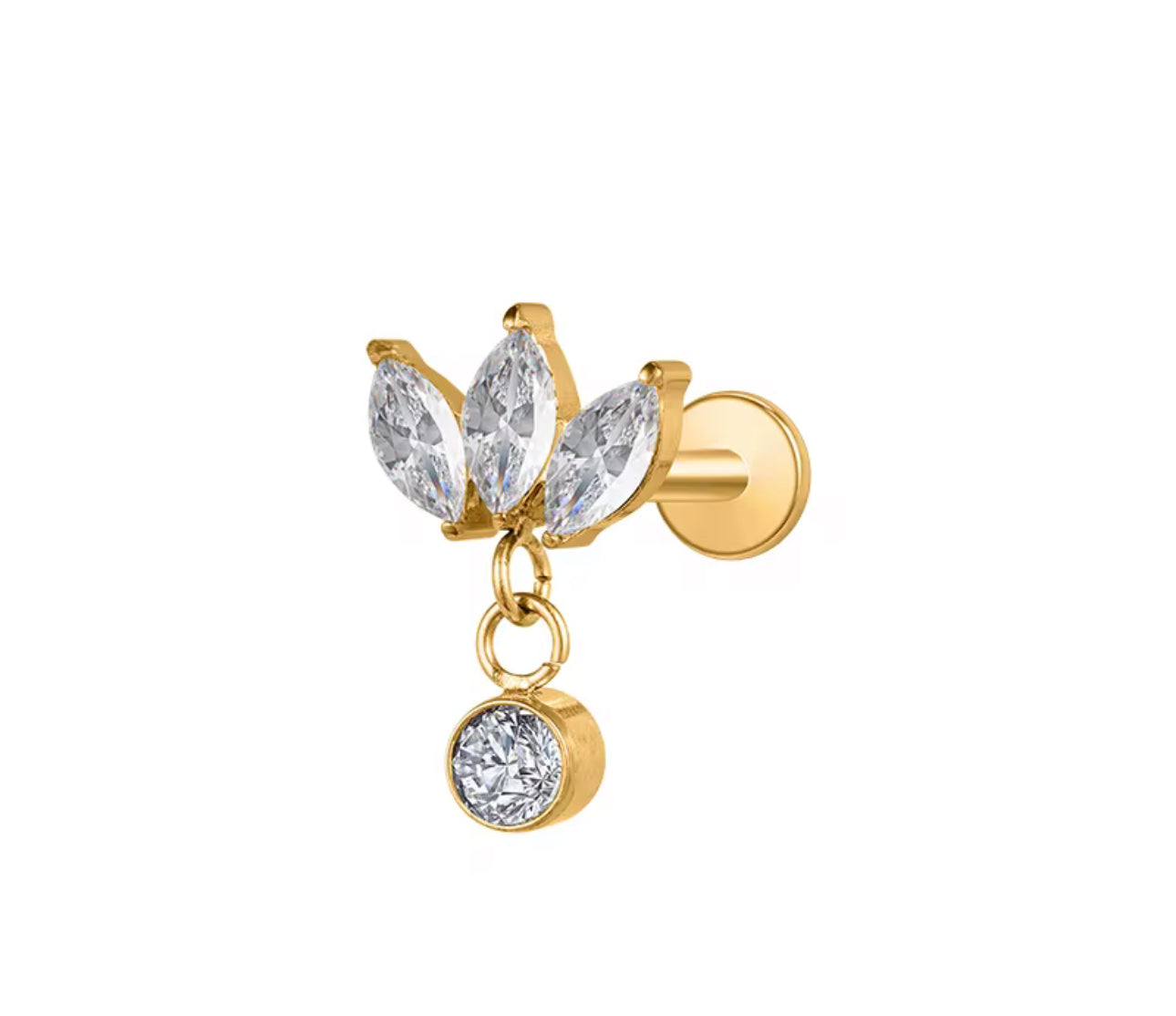 Aria piercing - gold
