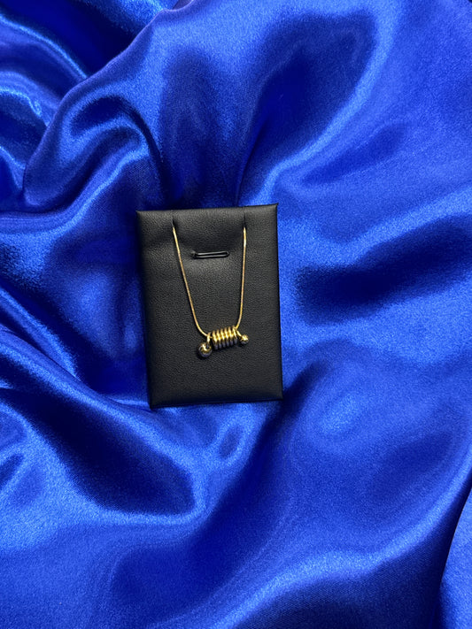 Cord necklace - gold