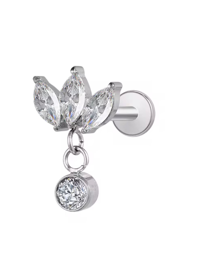 Aria piercing - silver