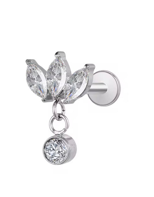 Aria piercing - silver