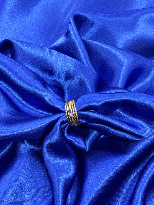 Purple stone ring - gold
