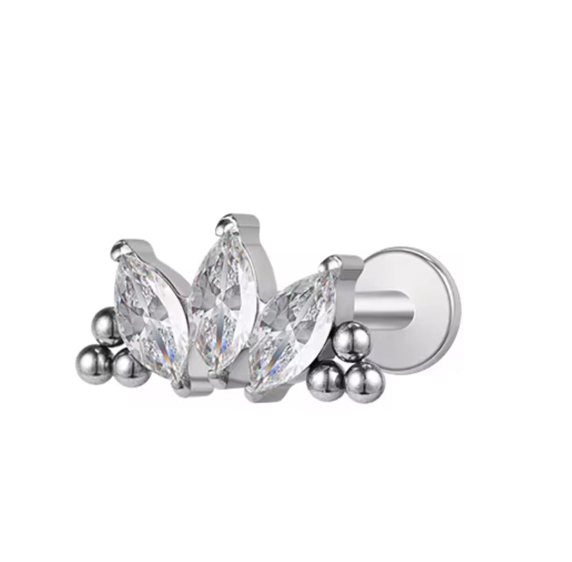 Delia piercing - silver