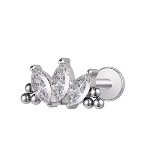 Delia piercing - silver
