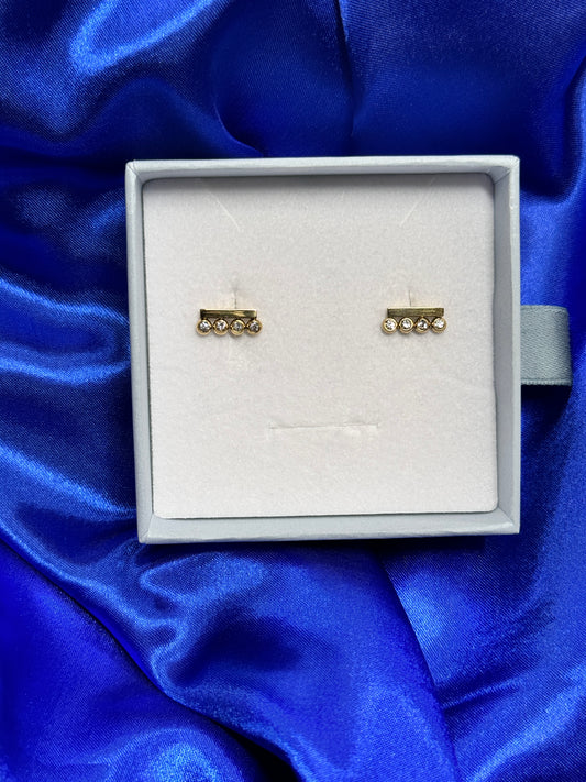 4 dot Earring - gold